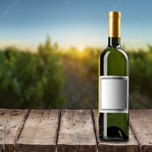 Download Bottle Bottle Of White Wine W Blank Label Path Included Stock Photo And Royalty Free Images On Fotolia Com Pic 82500590 PSD Mockup Templates