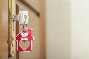 key with label home