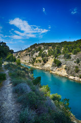 Fototapeta na wymiar Corinth channel, Greece