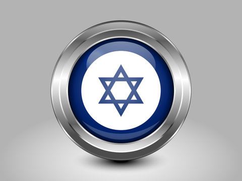 Israel Variant Flagl. Metal Round Icon