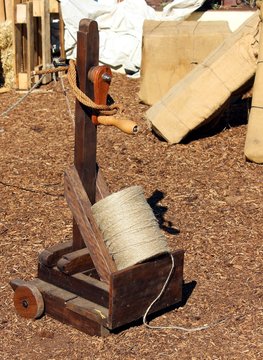 Rouet &agrave; cordage