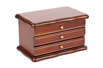 Wooden casket box