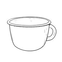 Vector sketch of cup