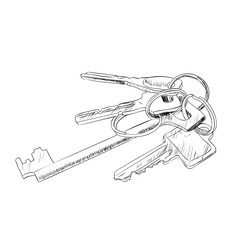 Vector sketch of keys