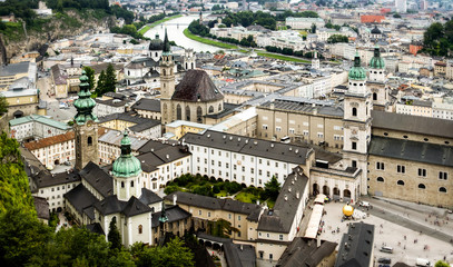 Fototapeta premium Salzburg City Panorama
