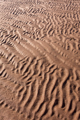 rippled sand patterns on beach; Prince Edward Island, Canada