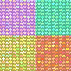 Geometric pattern with colored shapes