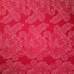 Outlines pattern with ornamental lace