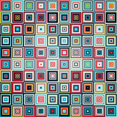 Geometric pattern of squares