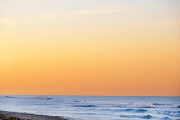 Calm sea in the evening