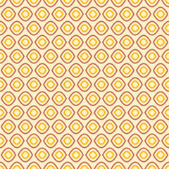 Seamless geometric pattern in retro pastel colors