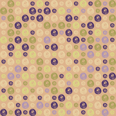 Seamless pattern with stripes of swirls