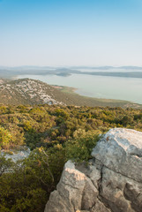 Fototapeta na wymiar Vransko Lake and Kornati Islands