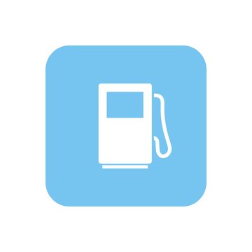 Icono gasolinera mod2 azul cuadro