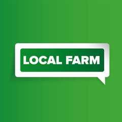 Local farm badge or label