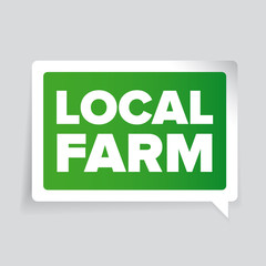 Local farm badge or label