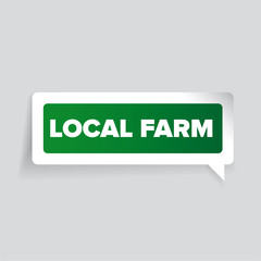 Local farm badge or label