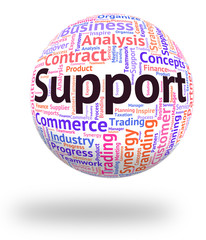 Support Word Means Text Assist And Assistance