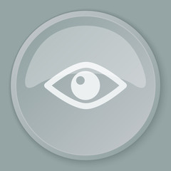 White Eye icon on grey web button