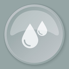 Fototapeta premium White Blood icon on grey web button