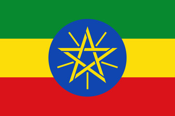 Fototapeta premium Flag of Ethiopia