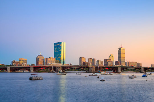 View Of Boston Massachusetts Skyline