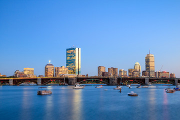View of Boston Massachusetts Skyline