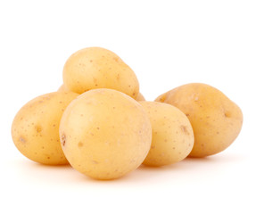 new potato tuber isolated on white background cutout