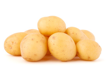 new potato tuber isolated on white background cutout
