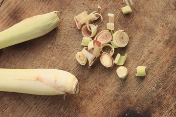 fresh sliced lemon grass