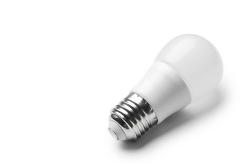 LED light bulb isolated on white background