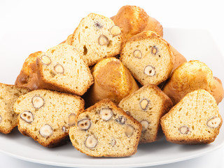 Muffins with hazelnuts