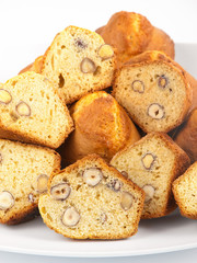 Muffins with hazelnut