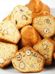 Muffins with hazelnut