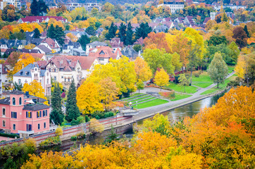 Fototapeta na wymiar Bad Kreuznach im Herbst