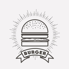 Fototapeta premium delicious fast food design 
