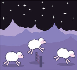 Sheep Jumping