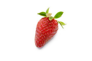 Strawberry on white background
