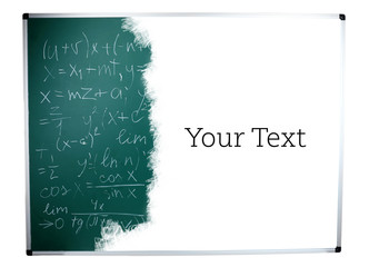 School blackboard with blank space for text