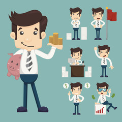 Set of office worker  , eps10 vector format