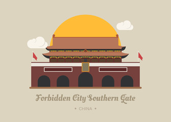 Forbidden City Southern Gate , china