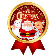 クリスマス　サンタ　トナカイ　メダル