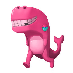 Illustration: Alien Monster Camp: Monster I - The Whale Man - Element Creation / Character Design - Realistic / Cartoon Style