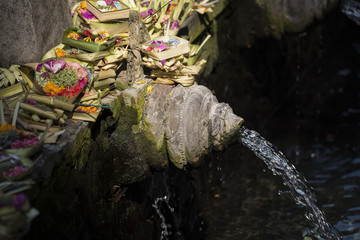 Holy Spring Water Tirta Empul Hindu Temple , Bali Indonesia.