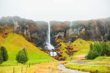 Icelandic waterfall.