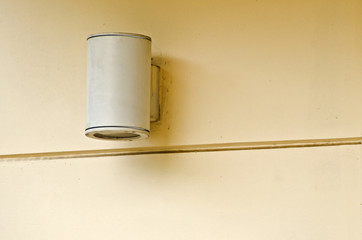 Wall light in the outdoor.