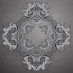 drawing hand vintage frame baroque elements for advertising in vintage style, vector ornament, to frame the logo for text