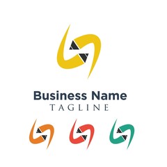 pencil logo icon vector