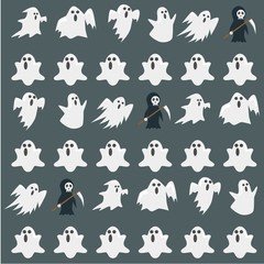  Halloween Pattern Vector Template