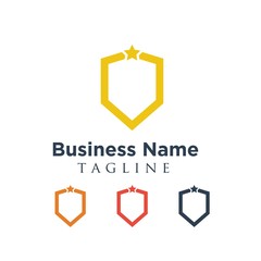 shield protection vector logo icon